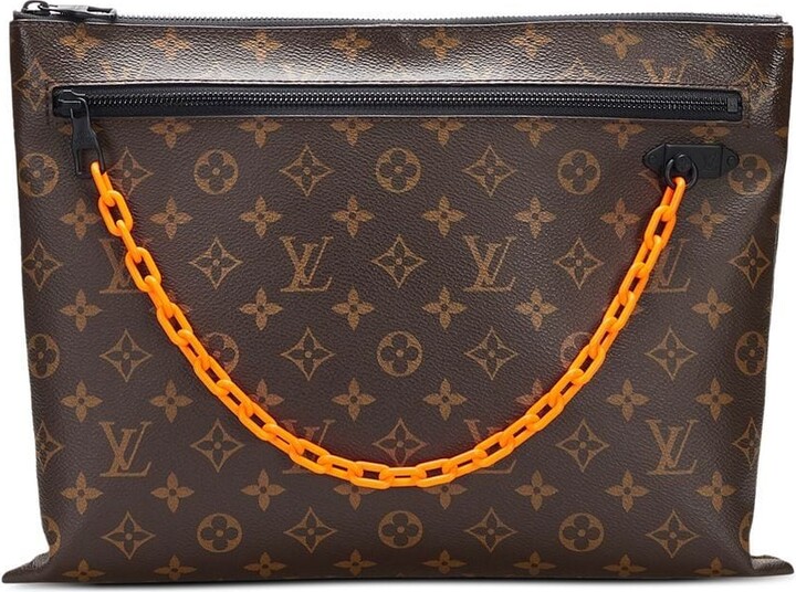 Louis Vuitton 2019 preowned Solar Ray Pochette A4 clutch bag  ShopStyle