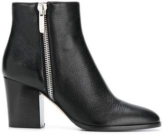 Sergio Rossi side zipped ankle boots