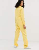 Thumbnail for your product : M.C. Overalls zip front boilersuit in sherbet yellow