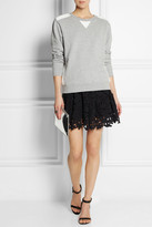 Thumbnail for your product : MSGM Cutout stretch-satin jersey mini skirt