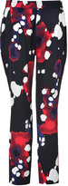 Thumbnail for your product : Diane von Furstenberg Black/Multi Silk Explosion of Color Benett Pants