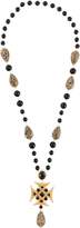 Thumbnail for your product : Dolce & Gabbana Beaded Long Cross Necklace