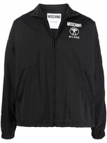 Thumbnail for your product : Moschino Logo-Stripe Bomber Jacket