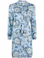 Thumbnail for your product : Diane von Furstenberg Floral-Print Shirt Dress