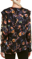 Thumbnail for your product : Nicole Miller Artelier Silk-Blend Top