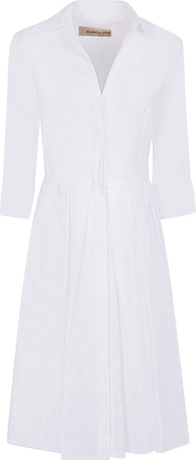 Blanca Vita Atropa Pleated Shirt Dress