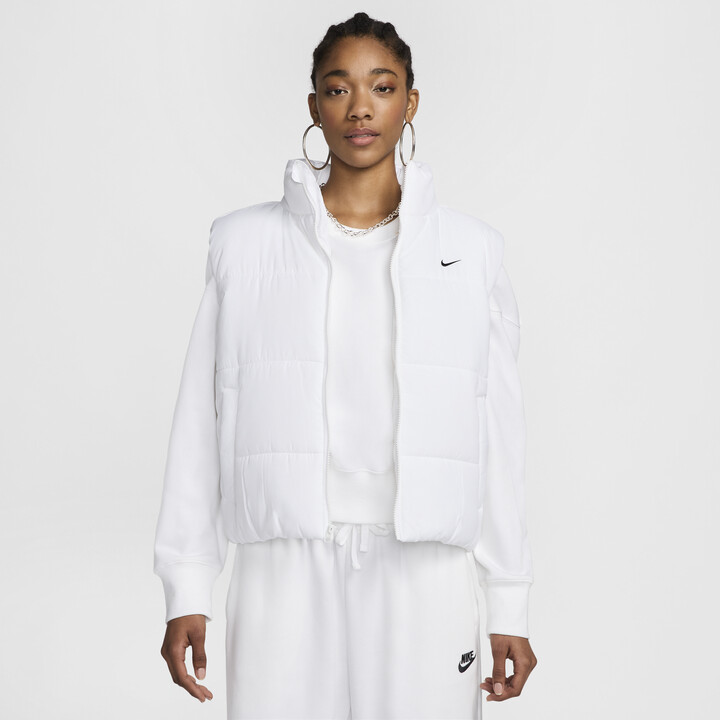 Nike Women's Sportswear Classic Puffer Therma-FIT Loose Vest in White | FZ5922-100