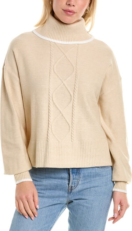 Badgley Mischka Studio Tipped Sweater - ShopStyle Knitwear