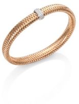 Thumbnail for your product : Roberto Coin Primavera Diamond & 18K Rose Gold Woven Bracelet