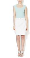 Thumbnail for your product : Lafayette 148 New York Classic Five Pocket Denim Skirt