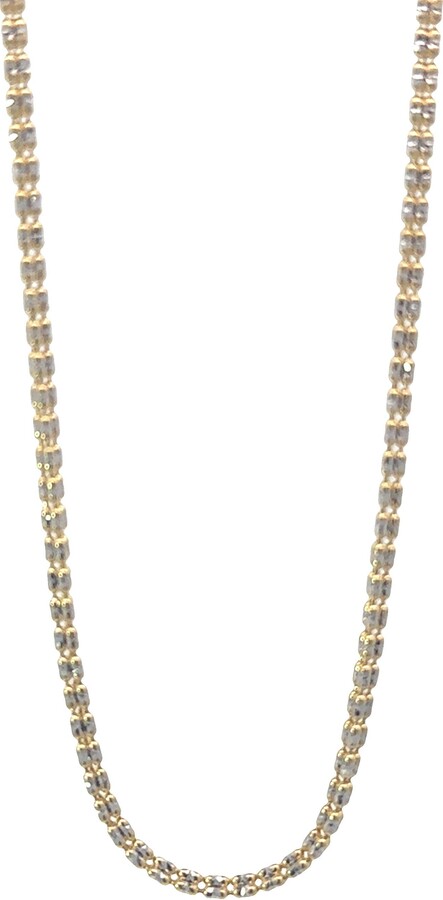 Ancona Jewelry 14K Yellow Gold Diamond cut Ice Chain 16 Inch 2.2mm 7.2 Grams