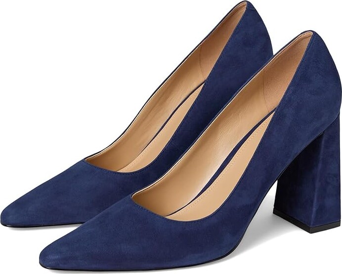 Marc Fisher Minny Women's Shoes Dark Blue Suede : 9 M