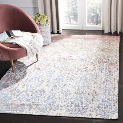 Bungalow Rose Stagner Hand Tufted Viscose Abstract Rug