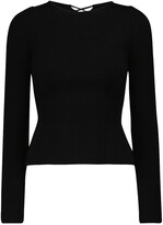 Thumbnail for your product : KHAITE Angelina ribbed-knit top