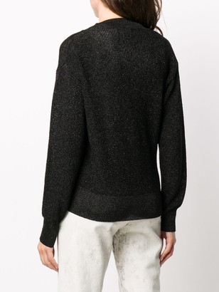 Laneus Long-Sleeve Fitted Jumper