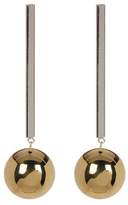 Thumbnail for your product : Argentovivo Two-Tone Bar & Ball Drop Earrings