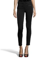 Thumbnail for your product : Walter black stretch faux leather trimmed 'Shane' skinny pants