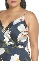 Thumbnail for your product : Cooper St Pascala Floral Satin Faux Wrap Dress (Plus Size)