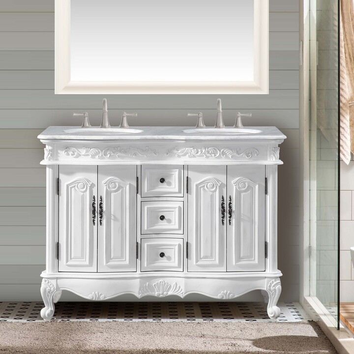 Silkroad Exclusive 48inch Double Sink Bathroom Vanity Set ShopStyle
