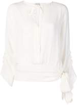 Thumbnail for your product : Pinko side bow fastening blouse