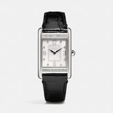 Thumbnail for your product : Coach Lexington Large Stainless Steel Crystal Strap Watch