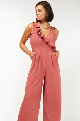 Girls On Film Rose Jumpsuit with Pockets