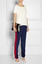 Thumbnail for your product : Prabal Gurung Two-tone silk track pants