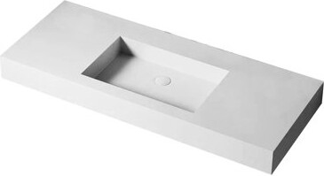 Wrought Studio Solid Surface Stone Resin Basin For Bathroom Vanity - Matte White, 45.98 In Deep, 19.28 Wide, 4.19 High, 54.7 Lb Maximize Functionality, Discoloration
