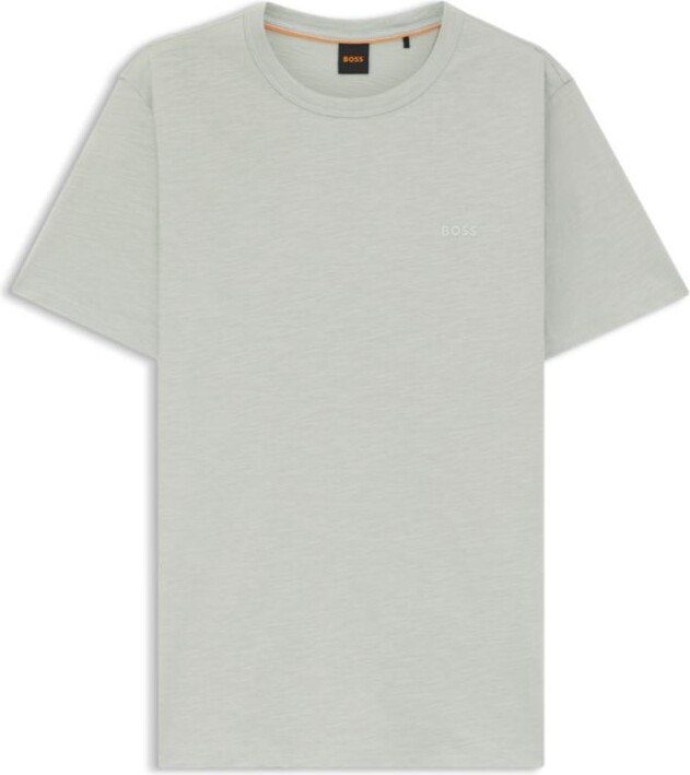 HUGO BOSS Slub-cotton T-shirt with logo detail