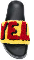 Thumbnail for your product : Fendi Yellow sliders