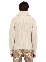 Thumbnail for your product : Ribbed Knit Wool Cardigan