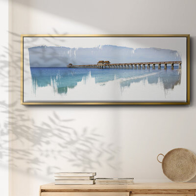 Wexford Home Virginia Beach Pier- Framed Canvas