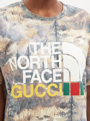 Gucci Mushroom-Print Cotton T-Shirt