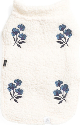 TJMAXX Embroidered Sherpa Pet Jacket, Polyester