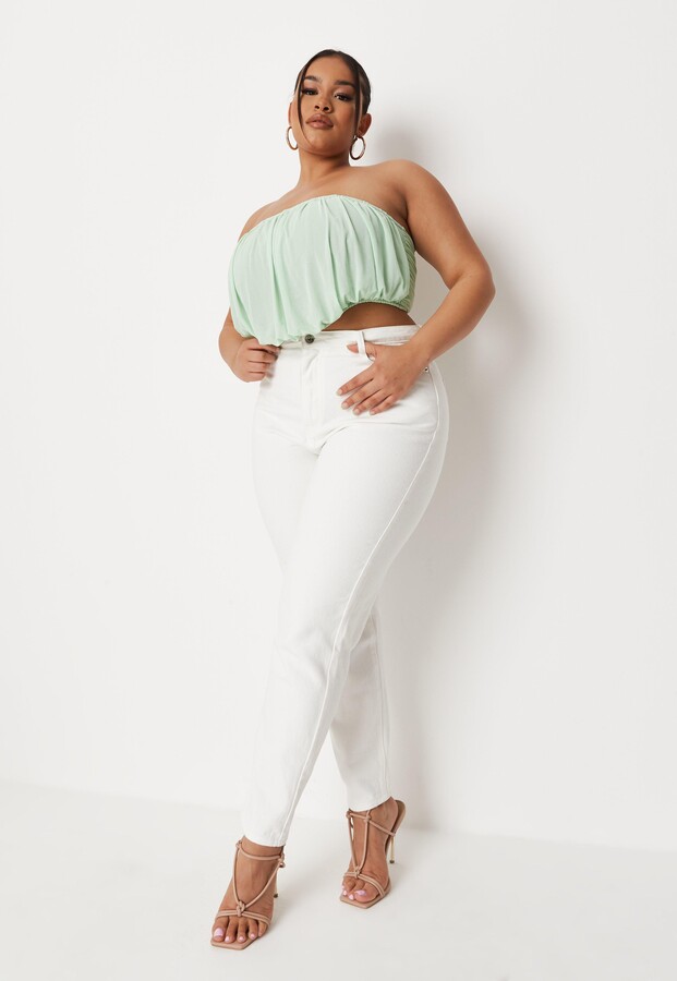plus size white jeans uk
