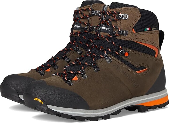 Zamberlan Thunder GTX Men's Climbing Shoes Brown/Orange : EU 44.5 (US Men's 10) D - Medium, Suede