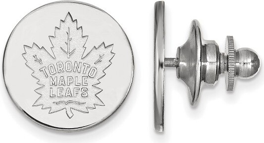 Black Bow Jewelry Co. BlackBowJewelrySterlingSilverTorontoMapleLeafsNHLPin