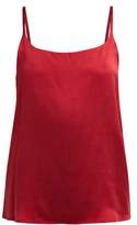 Thumbnail for your product : Asceno - Silk Camisole Top - Womens - Burgundy