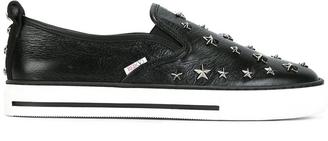 RED Valentino star studded slip-on sneakers