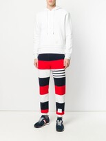 Thumbnail for your product : Thom Browne Center-Back Stripe Jersey Hoodie