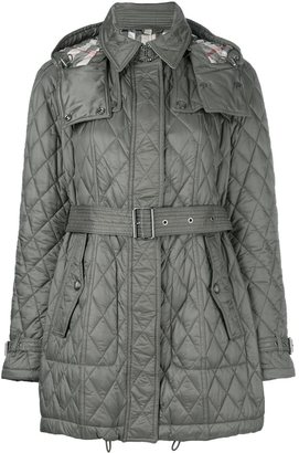 Burberry quilted padded trench coat - women - Polyamide/Polyester - L