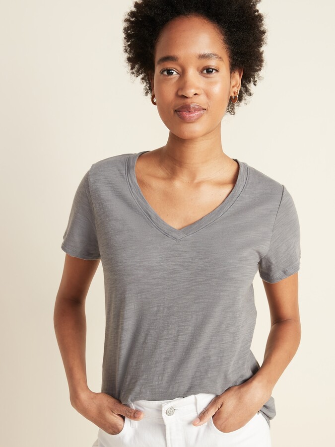 Womens slub knit tee Clearance