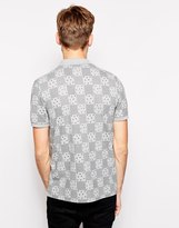 Thumbnail for your product : ASOS Polo Shirt With Square Spot Print