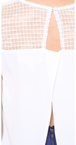 Thumbnail for your product : JOA Sleveless Angled Cutout Back Top