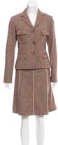 Thumbnail for your product : Piazza Sempione Wool Knit Skirt Suit