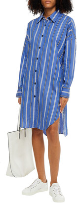 Rag & Bone Sandra oversized striped cotton shirt dress
