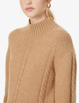 Thumbnail for your product : KHAITE Maude cable-knit cashmere jumper