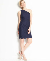 Thumbnail for your product : Ann Taylor Lace One Shoulder Dress