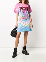 Thumbnail for your product : Philipp Plein unicorn tie-dye T-shirt dress