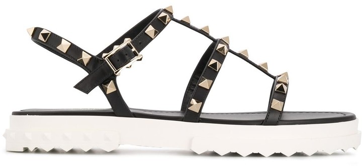 rockstud platform sandal